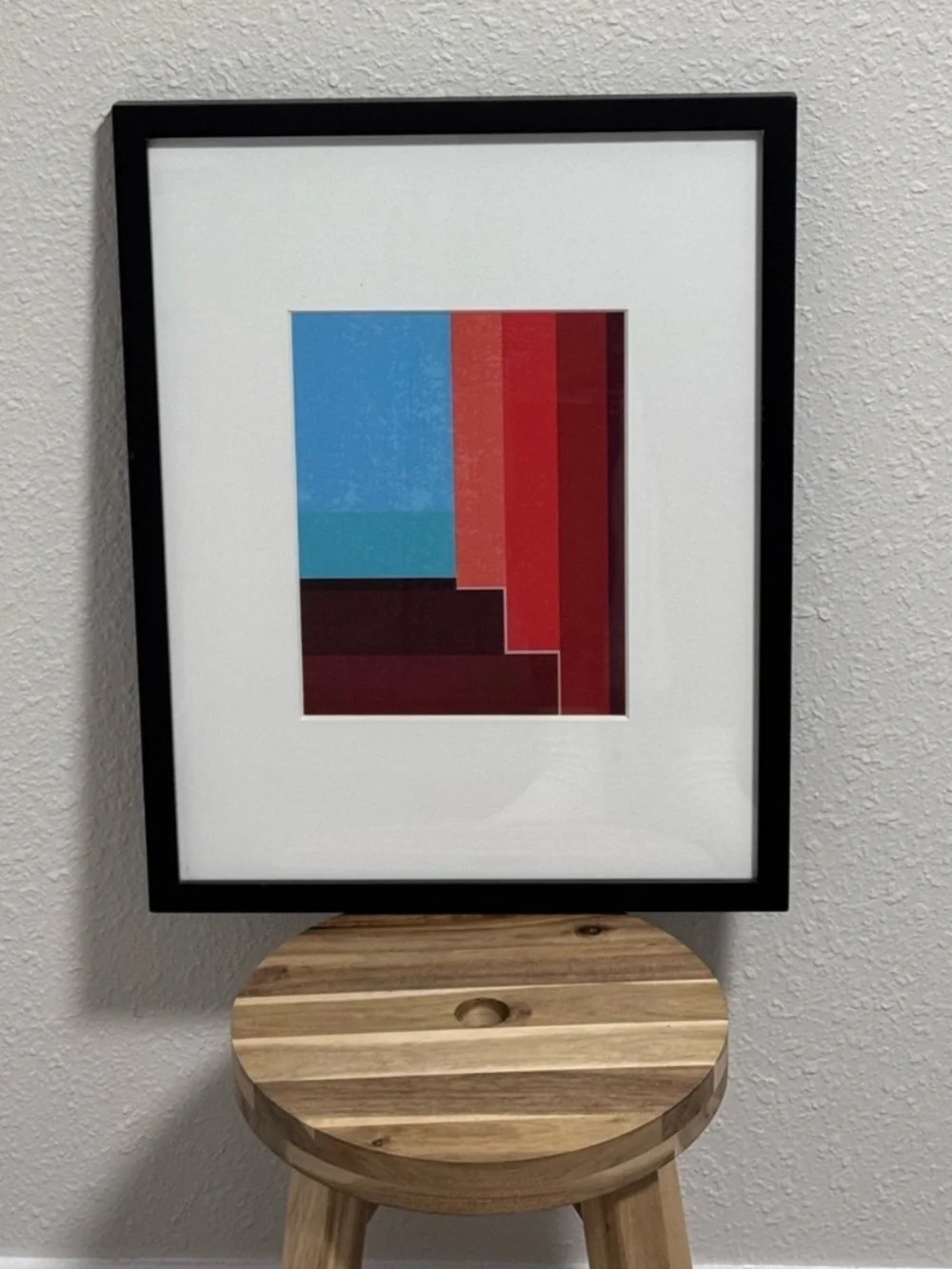 Project 62 Modern Black Gallery Wood Frame 15x19 w/ Geometric Giclee Art